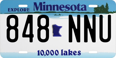 MN license plate 848NNU