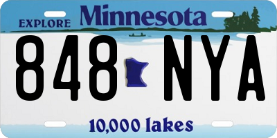 MN license plate 848NYA