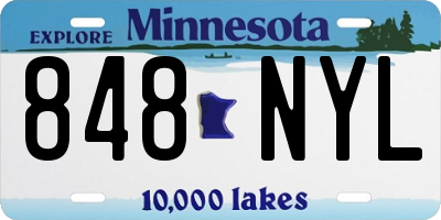 MN license plate 848NYL