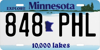 MN license plate 848PHL