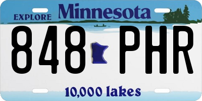 MN license plate 848PHR