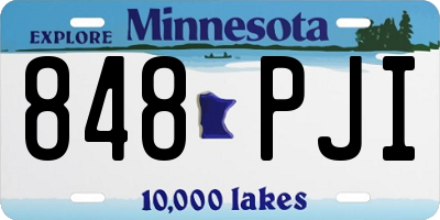 MN license plate 848PJI
