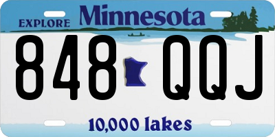 MN license plate 848QQJ
