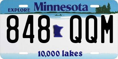 MN license plate 848QQM
