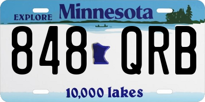 MN license plate 848QRB