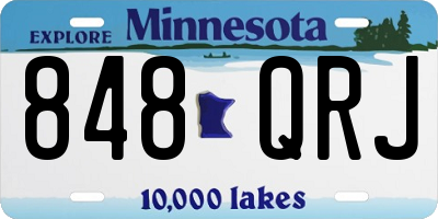 MN license plate 848QRJ
