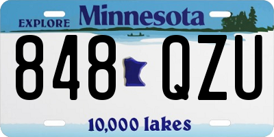 MN license plate 848QZU