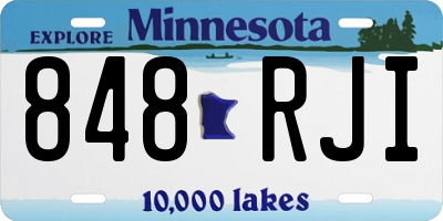 MN license plate 848RJI