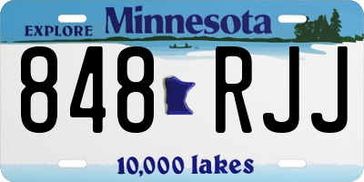 MN license plate 848RJJ
