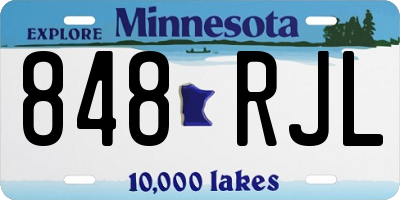 MN license plate 848RJL