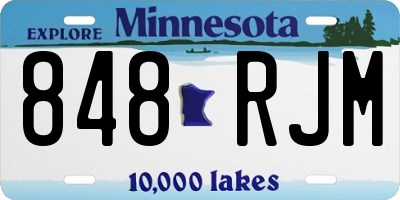 MN license plate 848RJM