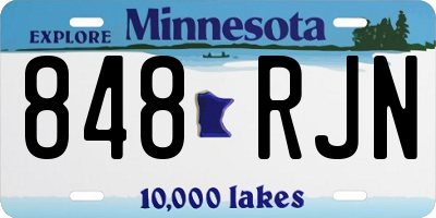 MN license plate 848RJN