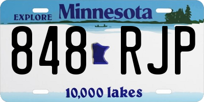 MN license plate 848RJP