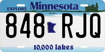 MN license plate 848RJQ