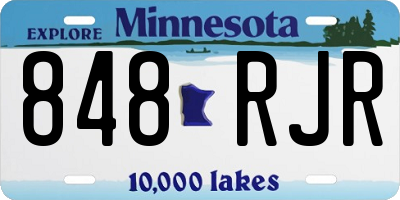 MN license plate 848RJR