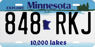 MN license plate 848RKJ