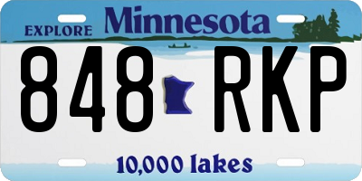 MN license plate 848RKP