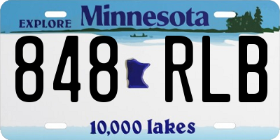 MN license plate 848RLB