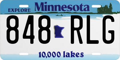 MN license plate 848RLG