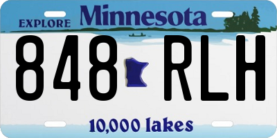MN license plate 848RLH