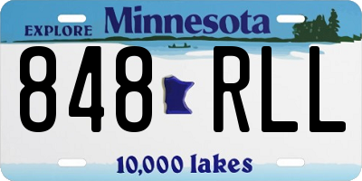 MN license plate 848RLL
