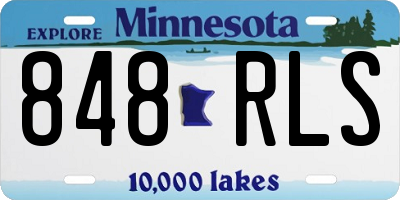 MN license plate 848RLS