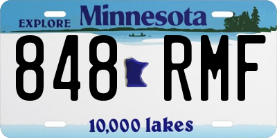 MN license plate 848RMF