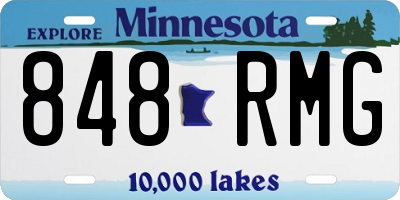 MN license plate 848RMG