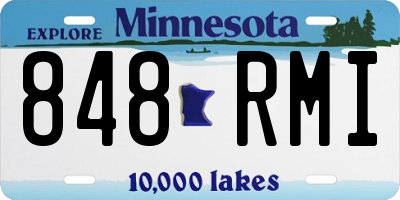 MN license plate 848RMI