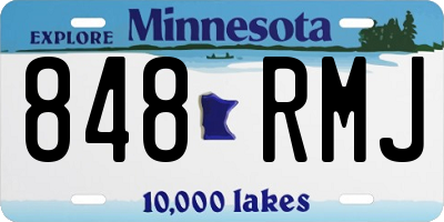 MN license plate 848RMJ