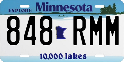 MN license plate 848RMM