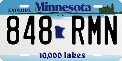 MN license plate 848RMN