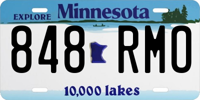 MN license plate 848RMO
