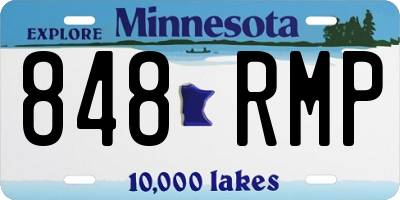 MN license plate 848RMP