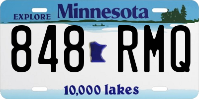 MN license plate 848RMQ