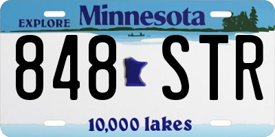 MN license plate 848STR