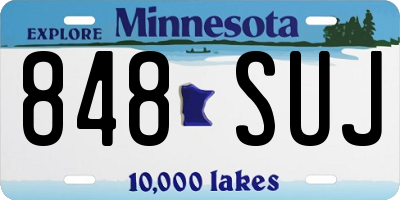 MN license plate 848SUJ