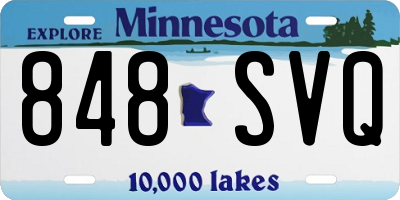 MN license plate 848SVQ