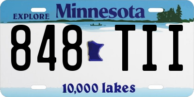 MN license plate 848TII