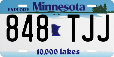 MN license plate 848TJJ
