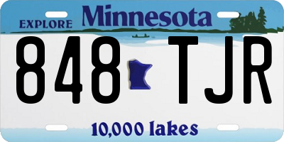 MN license plate 848TJR