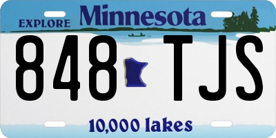 MN license plate 848TJS