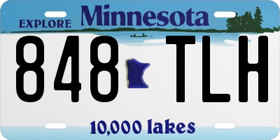 MN license plate 848TLH