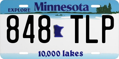 MN license plate 848TLP