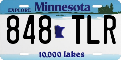MN license plate 848TLR