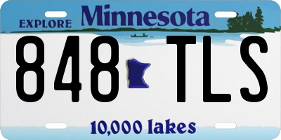 MN license plate 848TLS
