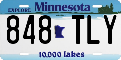 MN license plate 848TLY