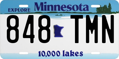 MN license plate 848TMN