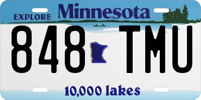 MN license plate 848TMU
