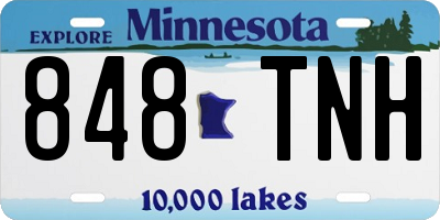MN license plate 848TNH